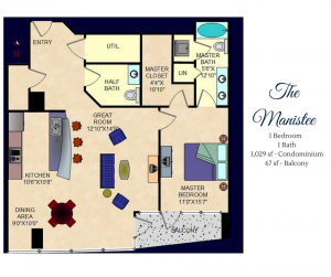 The Manistee River House Floor Plan